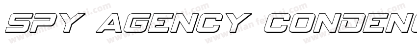 Spy Agency Condenced Italic字体转换